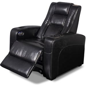 Chaises de home cinéma en cuir noir, fauteuil inclinable motorisé, <span class=keywords><strong>grand</strong></span> et <span class=keywords><strong>grand</strong></span>, canapé pour <span class=keywords><strong>le</strong></span> cinéma à domicile, - Product Image 6