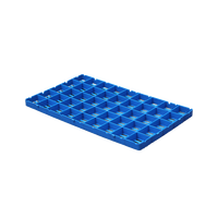 Palette Euro de haute qualité entrée à 4 voies 0.5t charge dynamique plancher à lattes en plastique pour ferme avicole maison de chèvre de chair