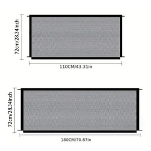 Terbaru Indoor Outdoor Pet gerbang ajaib anjing kucing pagar pagar penjaga mobil jaring penghalang saku kursi jaring keselamatan kandang anjing cerdas