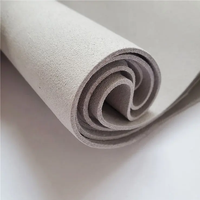 1.4mm d'épaisseur en cuir floqué écologique en daim artificiel véritable PU pour chaussures canapés sacs-caractéristiques métalliques extensibles imperméables