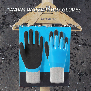 Guantes de Invierno Sizasafety, Recubiertos Completamente de Látex, Texturizados, Flexibles, Protección para Clima Frío, Térmicos, Impermeables, Aislantes, de Punto - Product Image 2