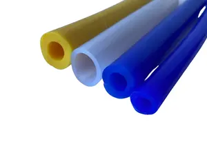 Customized Colors Withe Silicone Rubber Extrusion Profile Medical Food Grade Pipe Tube