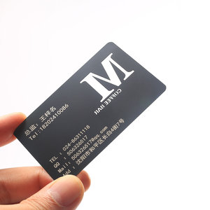 Carte VIP en métal champagne mat personnalisée, impression couleur intégrale, forme personnalisée, carte de visite en acier inoxydable, vente en gros - Product Image 1
