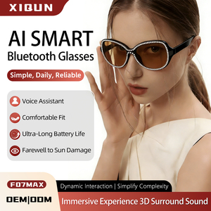 แว่นตาอัจฉริยะ F07max ปรับแต่งโลโก้ได้ นวัตกรรมอุปกรณ์สวมใส่ แปลภาษาอัจฉริยะ สนทนาด้วย AI รู้จำภาพด้วย AI รับผลิตแบบ OEM/ODM - Product Image 3