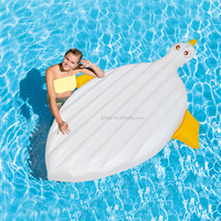 Appelez tapis de parc aquatique flottant en forme de canard piscine extérieure plage coussin de bronzage gonflable flotteur de piscine