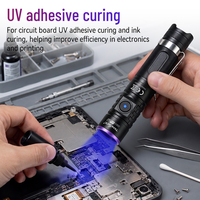 Lampe torche UV Tank007 K9A5 365nm pour la détection de fuites, la détection fluorescente UV, la détection de peinture automobile, rechargeable