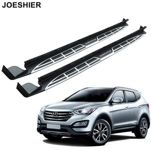 JOESHIER 4x4 accessories Off-Road Protection Aluminum Alloy Side <b>Step</b> Running <b>Board</b> For Hyundai Santa Fe 2013-2018 - Product Image 1