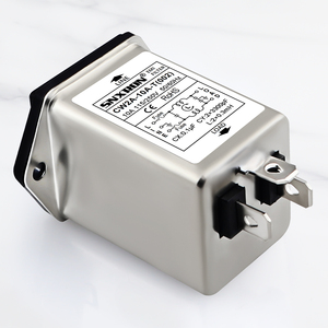 Фильтр безопасности SNXRON IEC CW2A-10A-<span class=keywords><strong>T</strong></span>, одинарный, для сетевого кабеля, 1-10А, 115/250В переменного тока, никелированный корпус - Product Image 4