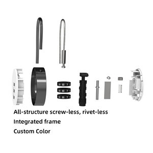 Candado de Combinación de 3 Dígitos Nuevo <span class=keywords><strong>2026</strong></span>, Resistente a la Intemperie, Seguro, Mecánico, Pequeño, para Casilleros de Escuela, Gimnasio, Equipaje, Candado de Seguridad - Product Image 4