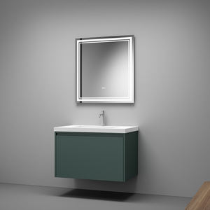 ตู้ห้องน้ำติดผนังไม้เนื้อแข็งสุดหรู สไตล์ฟาร์มเฮาส์ พร้อมอ่างเซรามิกแบบอินทิเกรตจากเวียดนาม สำหรับตู้ห้องน้ำของคุณ - Product Image 3