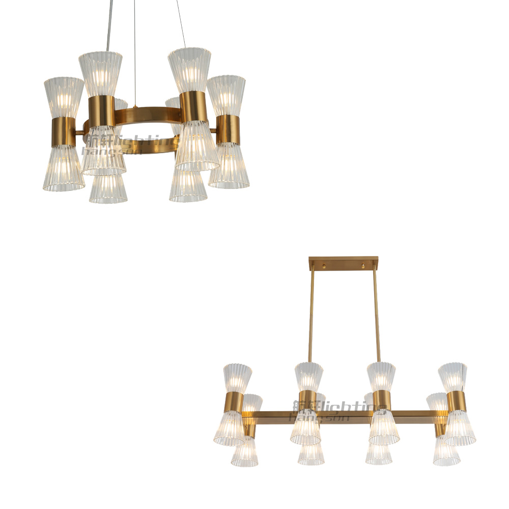 decorations hotel living room lamps home decor pendant light fixture modern glass clear lamps restaurant
