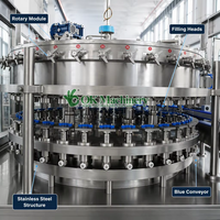 Machine de remplissage et de bouchage automatique électrique à commande PLC haute capacité 2-en-1 pour boissons et aliments