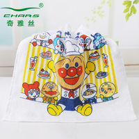 Serviette de toilette carrée personnalisée avec logo, 100% coton, teinture réactive, impression velours découpée, impression recto simple, serviette de toilette carrée pour enfants en coton
