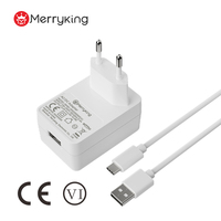 Chargeur USB certifié CE 60601 avec prise EU 5V 2A pour dispositif médical