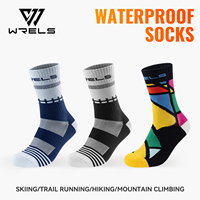 Chaussettes imperméables WRELS, chaussettes imperméables personnalisées en néoprène, chaussettes thermiques rembourrées en tissu éponge, chaussettes antidérapantes OEM, chaussettes de pêche à la ligne, chaussettes de kayak