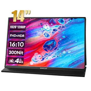 צג נייד עם תצוגת משחקים IPS ZEUSLAP 1920*1080P עבור LG Gram מיני מחשב נייד מחשב נייד מחשב נייד PS4 PS5