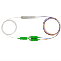 Tube en acier inoxydable de haute qualité, mini tube en acier 1x2, équipement de fibre optique, séparateur PLC 1*2 avec connecteur SC/APC pour FTTH