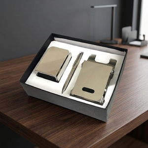 Modern Corporate Gift Set Olivia GL 2620 Steel Stationery Stand Metal Ball <b>Pen</b> <b>Folding</b> Mobile Holder Personalization Gift - Product Image 5
