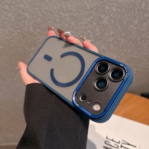 Funda de teléfono móvil magnética transparente con lente Hawkeye de Metal para Iphone 17air Anti Fall PC Mobile Covers para iPhone 17 16 15Pro Max - Product Image 5