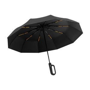 Parapluie de voyage léger pliable en 3 sections, promotionnel, de haute qualité, en gros, à prix réduit, avec impression de logo - Product Image 1