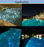 150W DMX Haute Puissance Fibre Optique Piscine Lumière Extérieure LED Fibre Optique Piscine Source Lumineuse Piscine Fibre Optique Éclairage