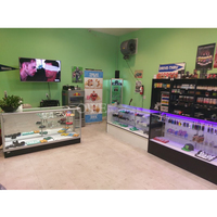 Présentoir de magasin de détail de fumée Personnaliser la vitrine de tabac d'affichage de cigarettes