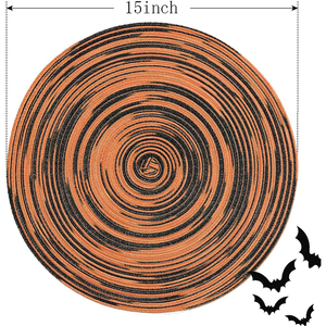 Sets de table en silicone et coton marron antidérapants et imperméables, personnalisables, thème jardin d'orchidées et mariage, réutilisables, motif écossais - Product Image 5