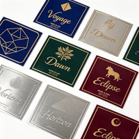 Tarjetas de Visita Personalizadas de Acero Inoxidable Plateado, Impresión de Tarjetas de Presentación, Tarjetas de Agradecimiento para Pequeñas Empresas