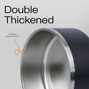 Mangkuk Anjing Stainless Steel 304 Lapis Ganda Tebal Khusus dengan Alas Anti Selip dan Kapasitas Besar untuk Memberi Makan Hewan Peliharaan - Product Image 3