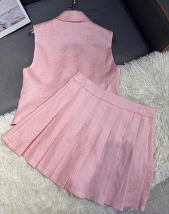 2026 High Quality Summer Vest and <strong>Maxi</strong> <strong>Skirt</strong> Cotton and <strong>Linen</strong> Women's Sets Two Piece - Product Image 4