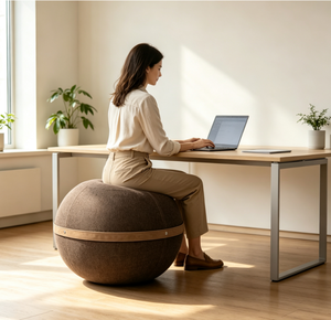 Maßgefertigter Stoffbezug für Weichen Yoga-Ball Aufblasbarer Anti-Burst-Stabilitätsball für Büro, Zuhause, Fitness und Pilates-Training - Product Image 3