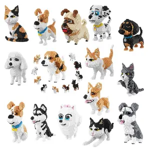 Werbe geschenke Balody Micro Blocks Mini Tiere Hundes pielzeug Modell Kleinteil chen Bausteine Spielzeug für Kinder Geschenk