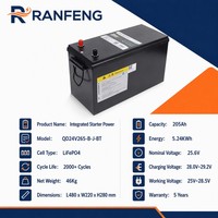 Batterie de stationnement pour camion LiFePO4 25,6V 150Ah 200Ah 300Ah 314Ah, système de démarrage à cycle profond au lithium-ion, kit BMS PV