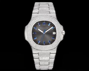 Nouvelle montre mécanique de luxe classique entièrement sertie de diamants, best-seller, avec fonction étanche, montre-bracelet exquise. - Product Image 1