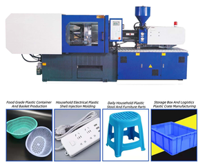 Machine de moulage par injection pour la fabrication de brosses, de balais, de seaux, de bacs à poussière, de têtes de balai, de bols, de plats et de plaques en plastique horizontaux - Product Image 2
