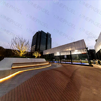Terrain de padel professionnel Great Maker Oneness A-06 10x20m 12mm Gazon de padel professionnel Grand filet % Galvanisé à chaud