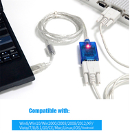 Cable convertidor USB a RS-232 UOTEK FT232RL con blindaje trenzado y revestimiento de PVC, adaptador serial USB2.0 DB9 macho UT-880
