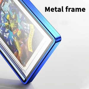 Stackable Aluminum Metal Frame <b>Glass</b> Case BGS/PS Scratch Resistant Gaming Graded Card <b>Protector</b> - Product Image 5