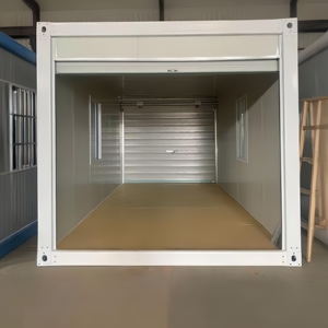 Garaje Portátil Prefabricado Profesional, Unidad de Almacenamiento de Autos Moderna <span class=keywords><strong>con</strong></span> <span class=keywords><strong>Puerta</strong></span> Enrollable <span class=keywords><strong>Automática</strong></span> y Color Personalizado - Product Image 1
