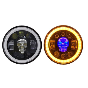 Faro <span class=keywords><strong>de</strong></span> Moto <span class=keywords><strong>de</strong></span> calavera <span class=keywords><strong>de</strong></span> colores <span class=keywords><strong>de</strong></span> 5,75 pulgadas <span class=keywords><strong>H4</strong></span> ojos <span class=keywords><strong>de</strong></span> <span class=keywords><strong>demonio</strong></span> pavimentación luces <span class=keywords><strong>de</strong></span> calle LED faros <span class=keywords><strong>de</strong></span> luz cercana y lejana para - Product Image 4