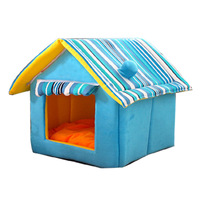 Nichoir Douillet en Coton Chaud pour Animaux de Compagnie – Lit Confortable pour Chiens et Chats de Petite et Moyenne Taille (Teddy, Bichon, British Shorthair) – Maisonnette/Cage pour Chiens et Chats