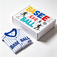 Boîte d'emballage de luxe personnalisée pour maillots, en carton ondulé étanche, pour vêtements de sport d'équipe, vente en gros