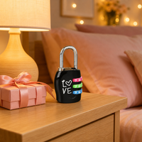 SAMHOO Cadenas antivol à code de sécurité, combinaison réinitialisable à 3 chiffres, en alliage de zinc