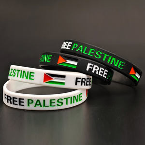 Vòng tay cao su cá nhân hóa, họa tiết dây đeo tay, sản phẩm của Syria, Kurdistan, Palestine, vòng tay silicon in cờ - Product Image 5
