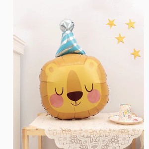 Decorazioni per Feste di Compleanno Palloncini in Alluminio a Forma di Animali Cartoni Animati Ornamenti Carini per Bambini di Un Anno Allestimento Parete di Sfondo - Product Image 2