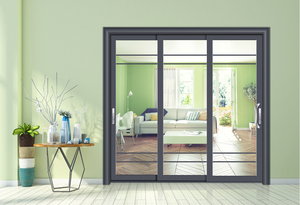 Vobo hiện đại nội thất cửa trượt (đơn/đôi theo dõi) an ninh lưới đôi kính Tempered Kính không thấm nước cho khu dân cư - Product Image 2