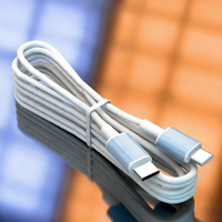 Câble de charge rapide double USB C 3A PD 60W Type-C vers Type-C pour iPhone et iPad Apple, chargeur de voiture Android authentique