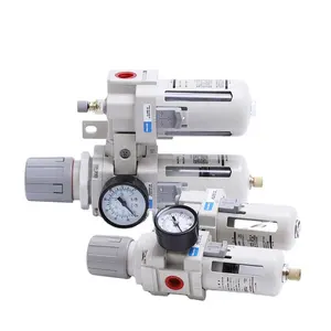 Factory Price AC Series FRL Two Unit AC4010-04 1/8" 1/4" 3/8" 1/2" Pneumatic Filter Regulator And Lubricator With Press Gauge