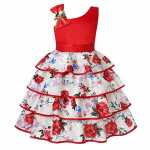 Último bebé niña vestido fiesta Boutique princesa niños flor Frock diseños en capas bordado vestidos <span class=keywords><strong>de</strong></span> baile - Product Image 5