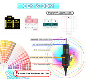 Cartuchos de Tatuaje Desechables Body Art MO PRO, Agujas de Maquillaje Permanente <span class=keywords><strong>para</strong></span> Cejas, Arte Corporal, Compatibles con Máquinas de Tatuaje OEM ODM 3RL - Product Image 6